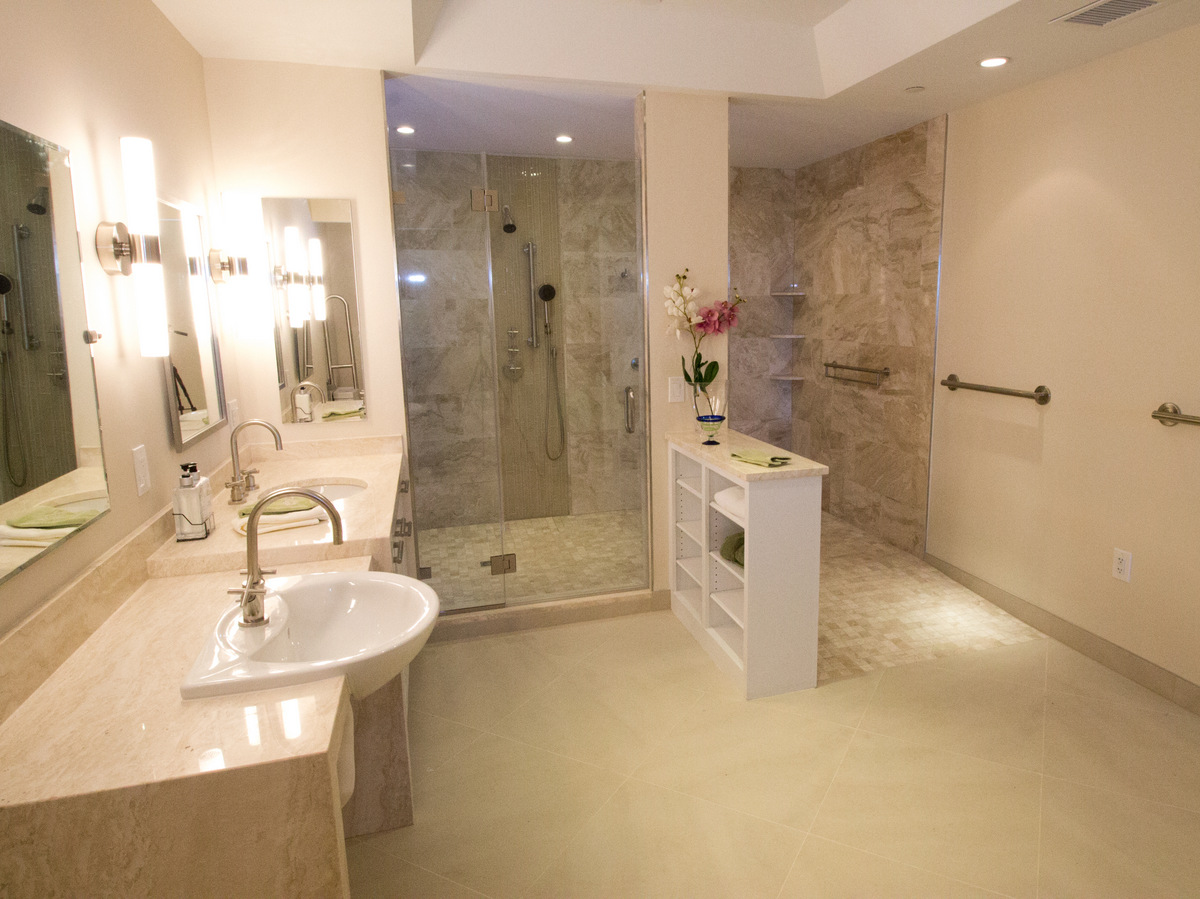 Universal Design Remodeled Bathroom